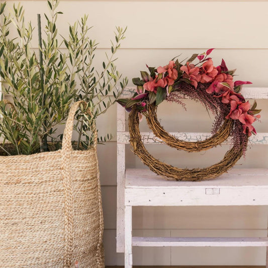 Christmas Bougainvillea Wreath | Hamptons Home