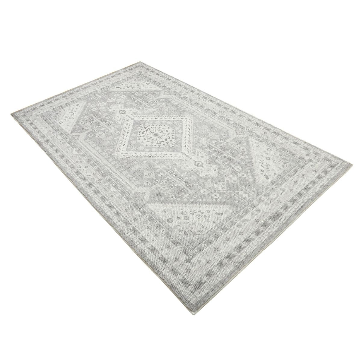 Lagos Grey Machine Washable Rug | Hamptons Home