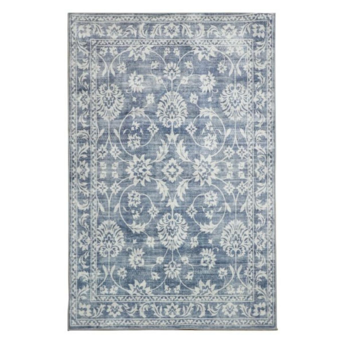 Megan Blue Machine Washable Rug | Hamptons Home