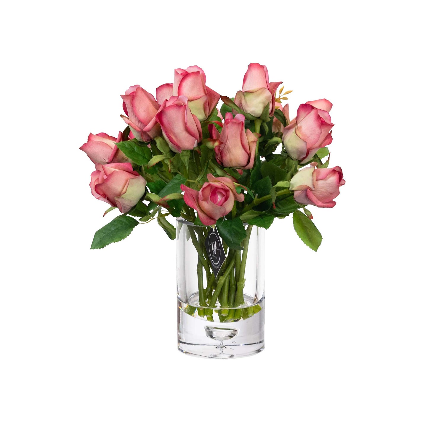 Rose Arrangement in Glass Beauty 38cm H