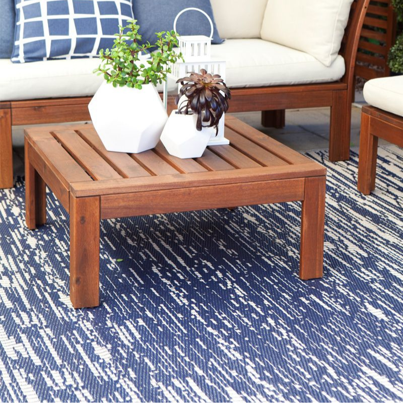Hamptons Home BROOKLYN Navy Outdoor Rug | Hamptons Home