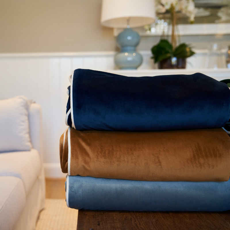 COLOUR Luxury Velvet Throw Australia | Hamptons Home | Hamptons Home