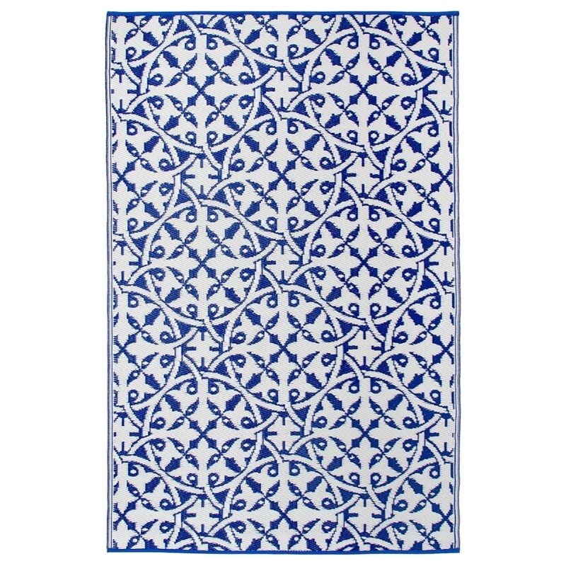 San Juan Blue And White Indoor Outdoor Rug | Hamptons Homr | Hamptons Home