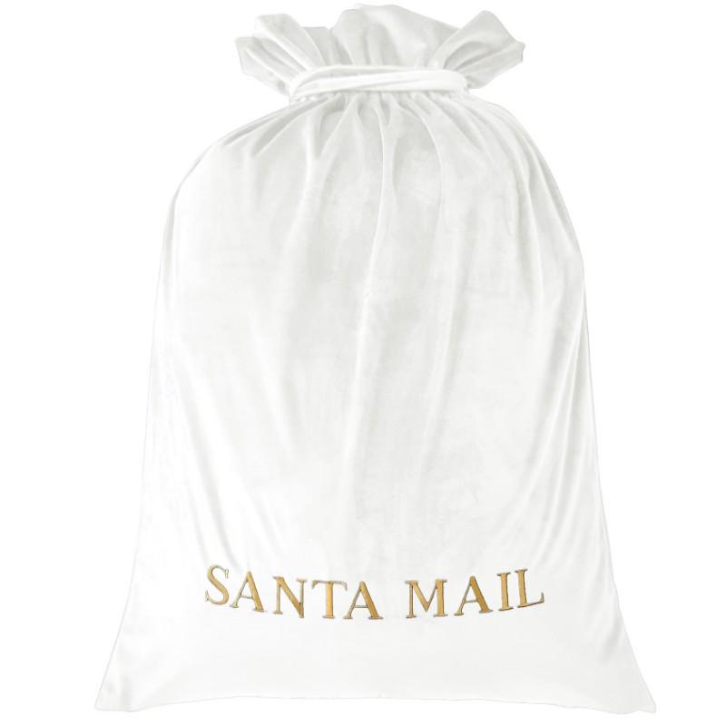 Luxury Personalised Velvet Santa Sack Snow White | Hamptons Home | Hamptons Home