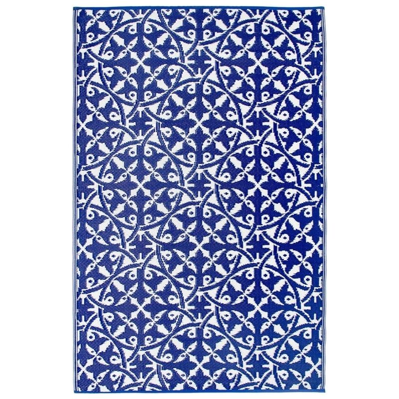 San Juan Blue And White Indoor Outdoor Rug | Hamptons Homr | Hamptons Home