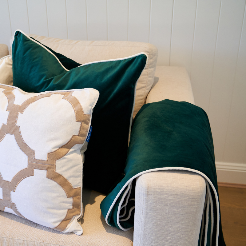 Emerald 2024 throw pillow