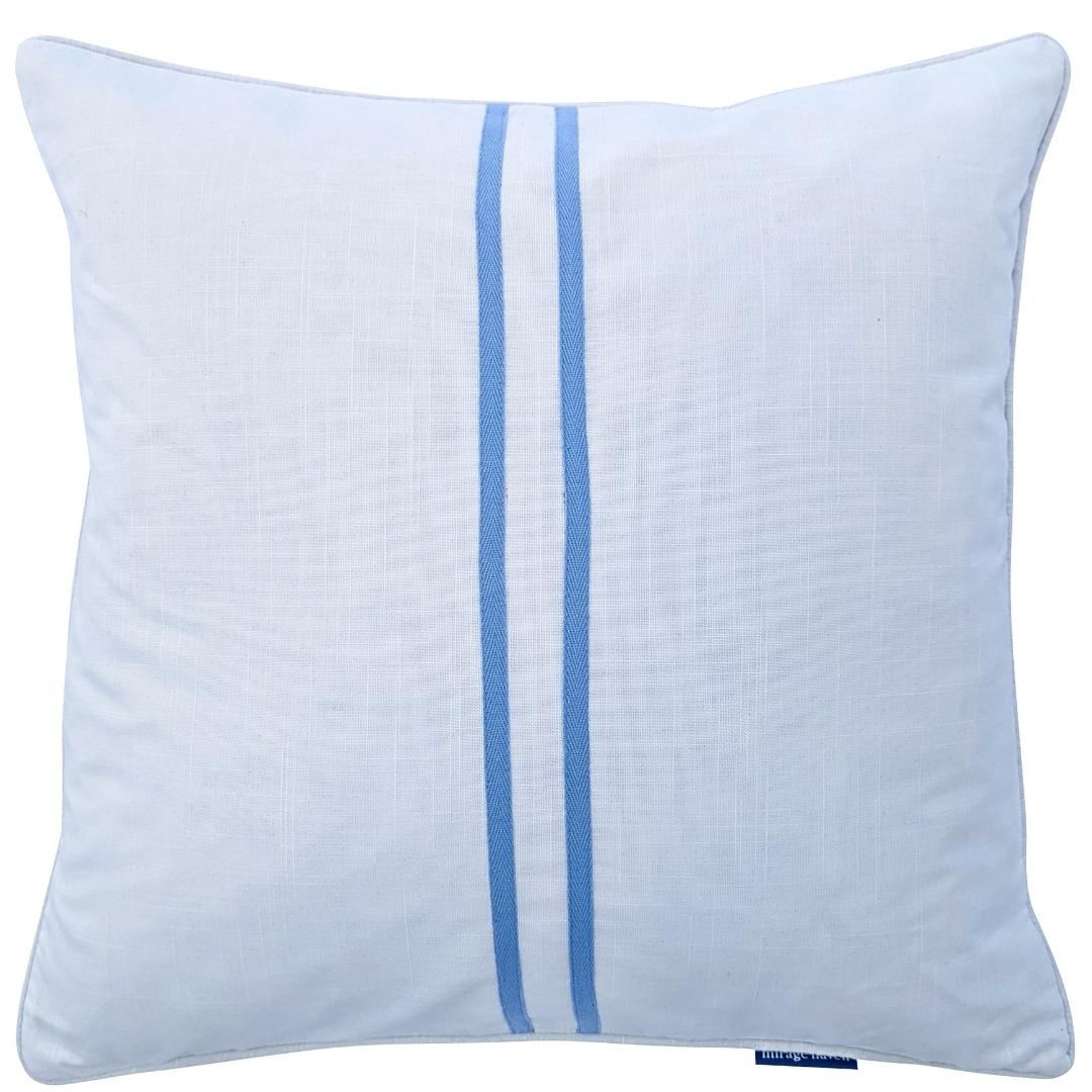 VISTA Twin Stripe Blue and White Cushion Cover | Hamptons Home
