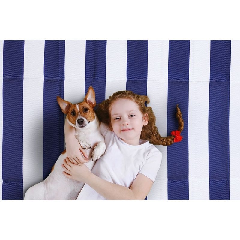 Brittany Blue & White Stripes Camping Mat | Hamptons Home | Hamptons Home