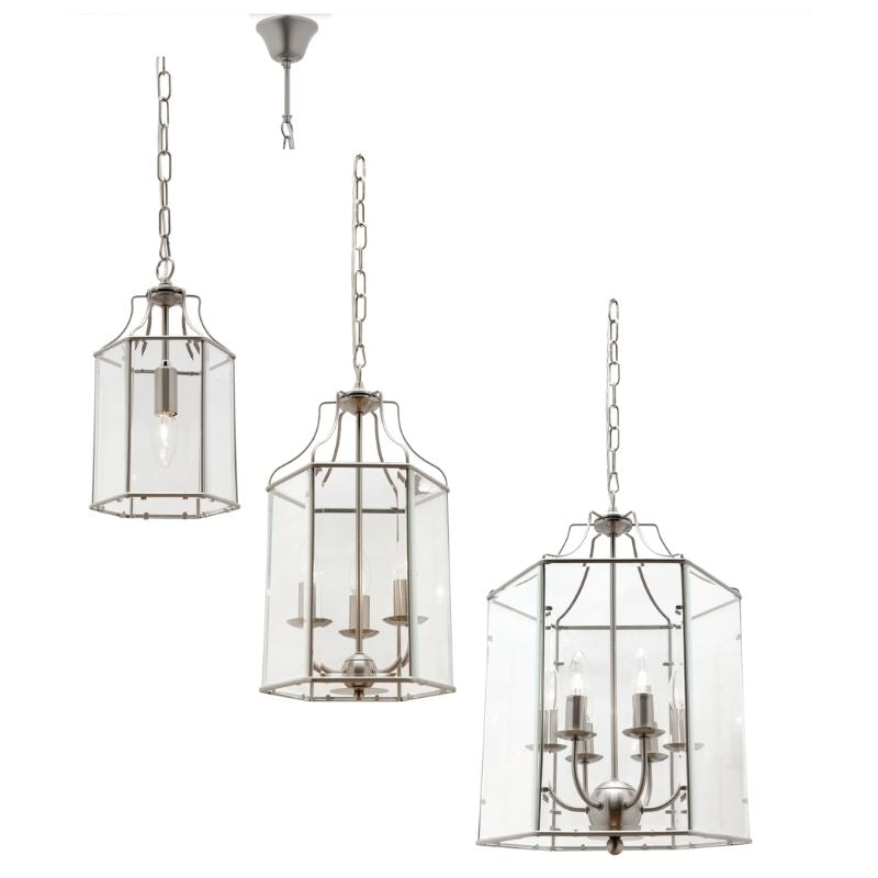 ARCADIA Pendant Light Satin Chrome | Hamptons Home  | Hamptons Home