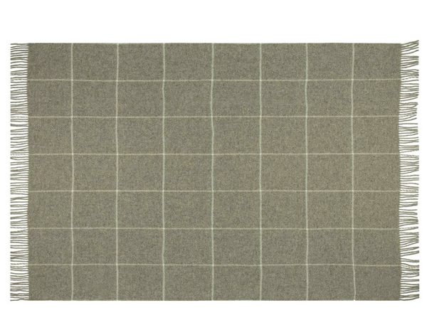 Hayworth Beige Striped NZ Wool Throw Blanket Online | Hamptons Home