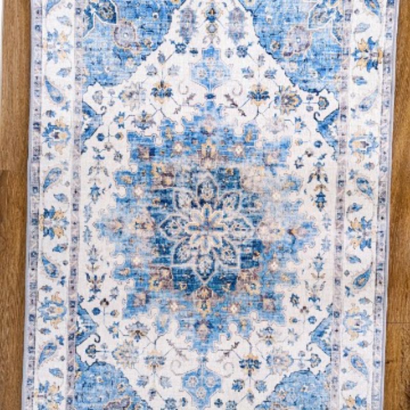 Conrad Blue Traditional Non Slip Indoor Rug | Hamptons Home | Hamptons Home