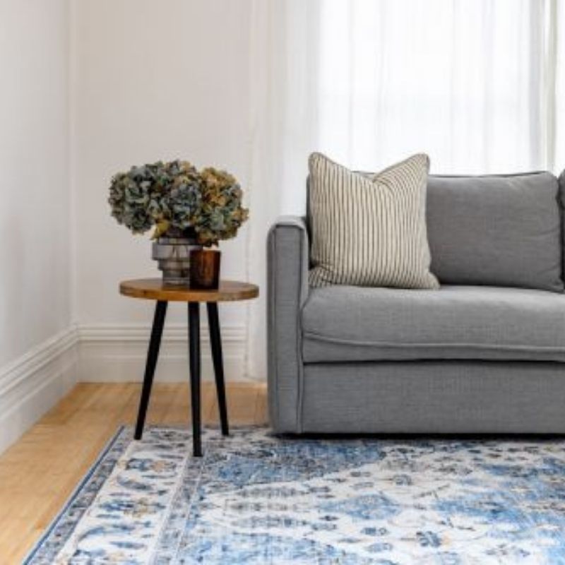 Conrad Blue Traditional Non Slip Indoor Rug | Hamptons Home | Hamptons Home