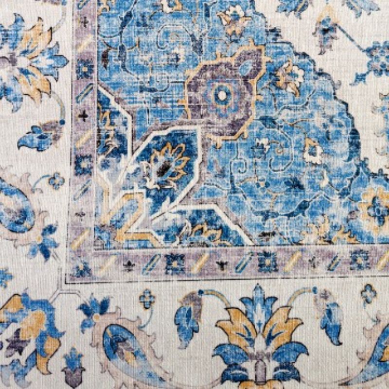 Conrad Blue Traditional Non Slip Indoor Rug | Hamptons Home | Hamptons Home