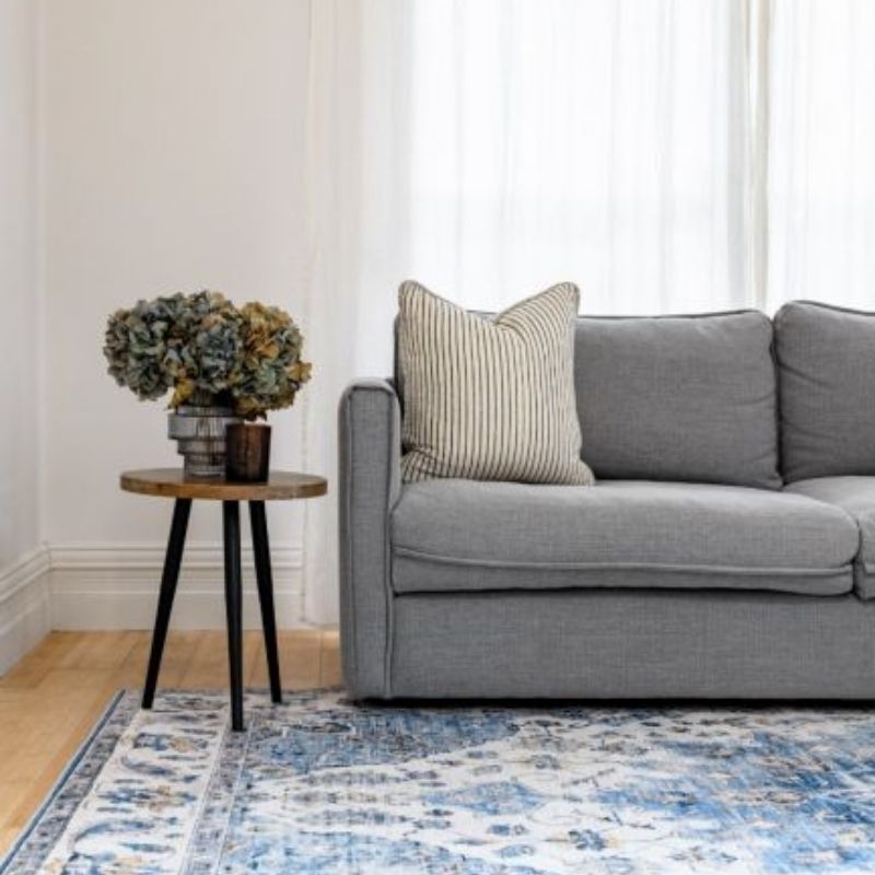 Conrad Blue Traditional Non Slip Indoor Rug | Hamptons Home | Hamptons Home