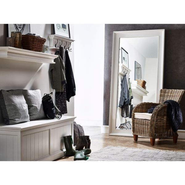 Nova Solo Halifax 4 Hook Wall Rack White | Hamptons Home | Hamptons Home