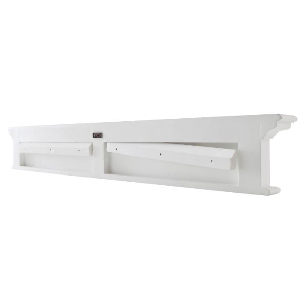 Nova Solo Halifax 8 Hook Wall Rack White | Hamptons Home | Hamptons Home