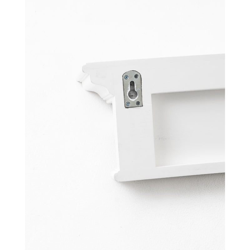 Hamptons Home 6 Hook Coat Rack 100 cm White | Hamptons Home