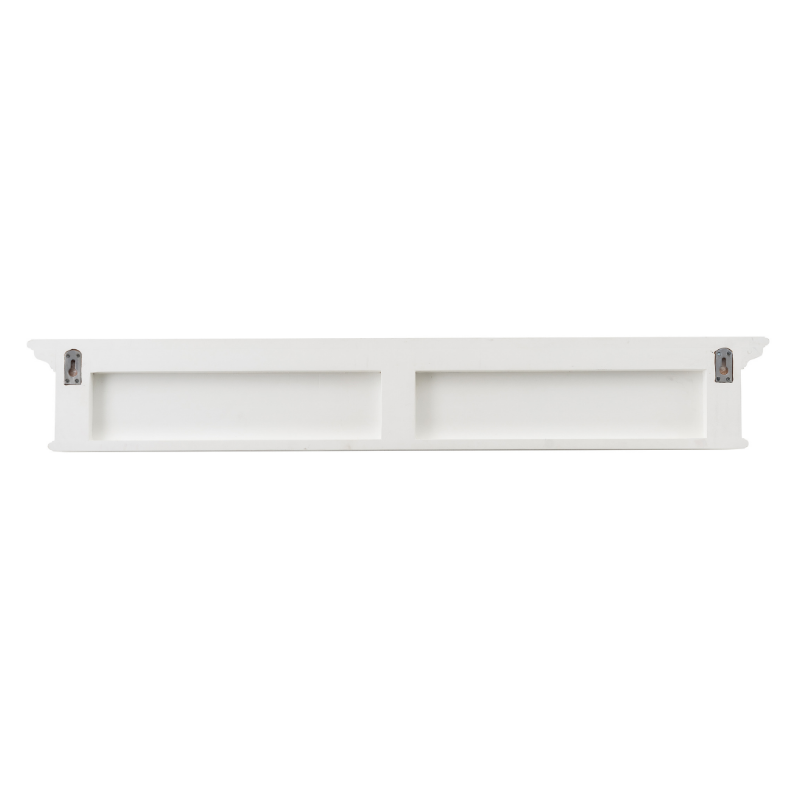 Hamptons Home 8 Hook Coat Rack 130 cm White | Hamptons Home