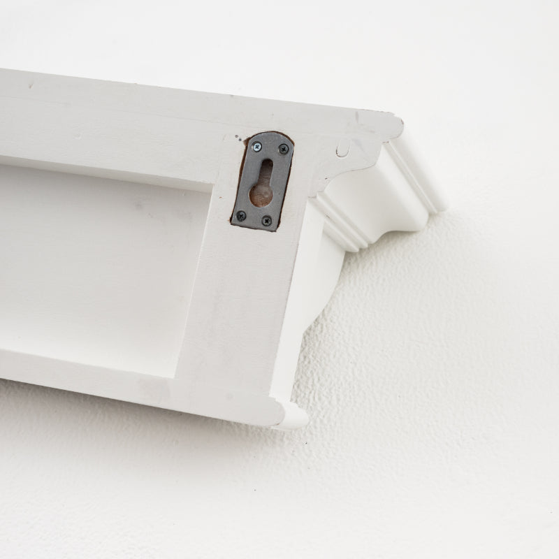 Hamptons Home 8 Hook Coat Rack 130 cm White | Hamptons Home