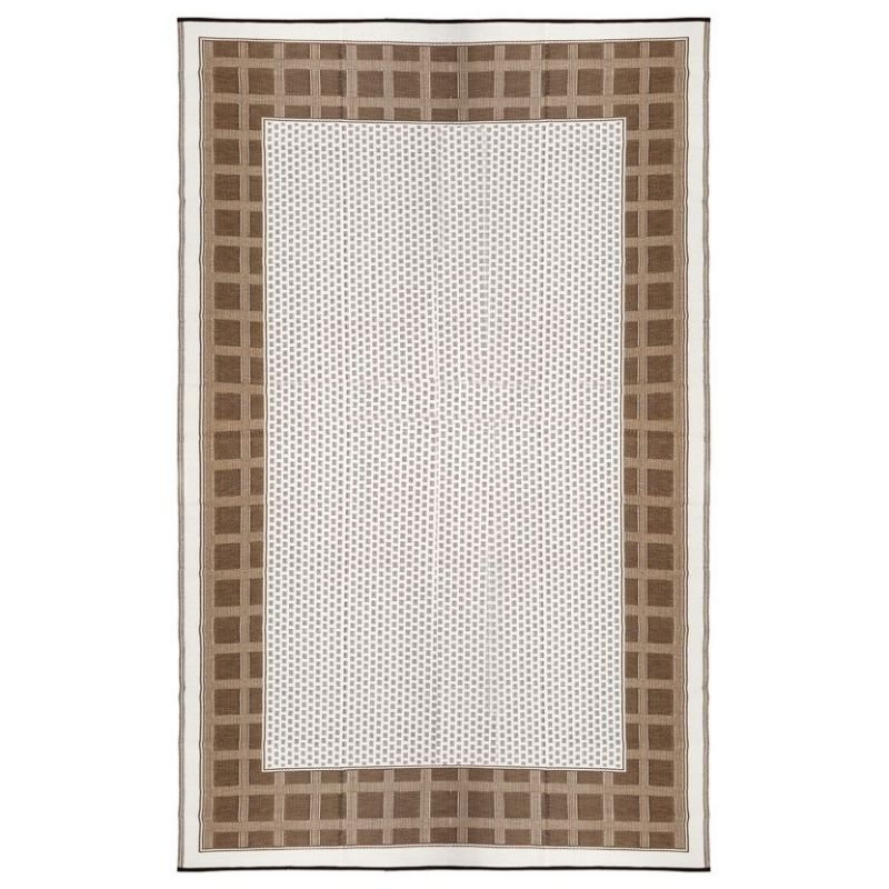 Europa Chestnut & Walnut Brown Geometric Rug | Hamptons Home | Hamptons Home
