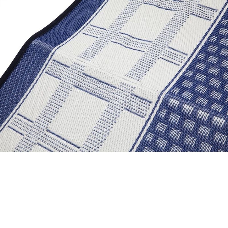 Europa Midnight Blue Geometric Indoor Outdoor Rug | Hamptons Home | Hamptons Home