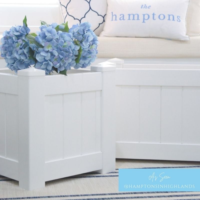 Hamptons Style White PVC Planter Box | Hamptons Home | Hamptons Home