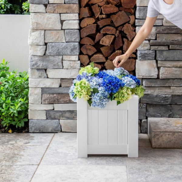 Hamptons Style White PVC Planter Box | Hamptons Home | Hamptons Home