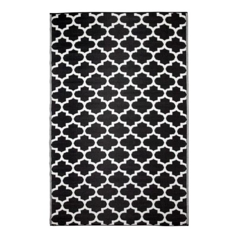Hamptons Home Tangier Black And White Outdoor Rug | Hamptons Home