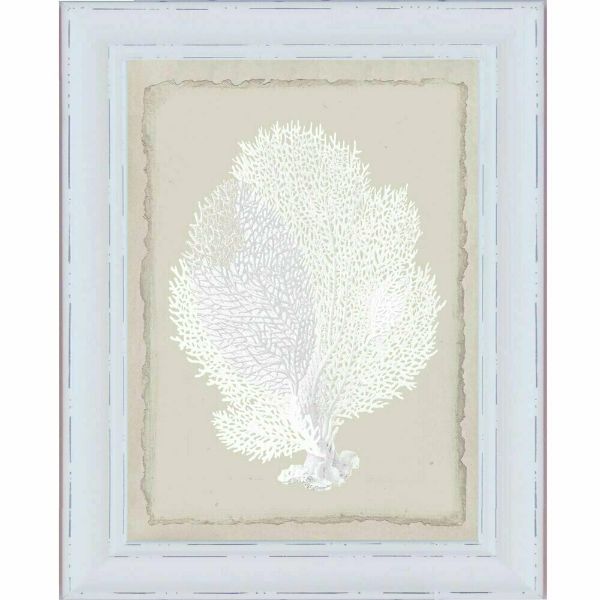 White Coral White Framed Wall Art | Hamptons Home | Hamptons Home