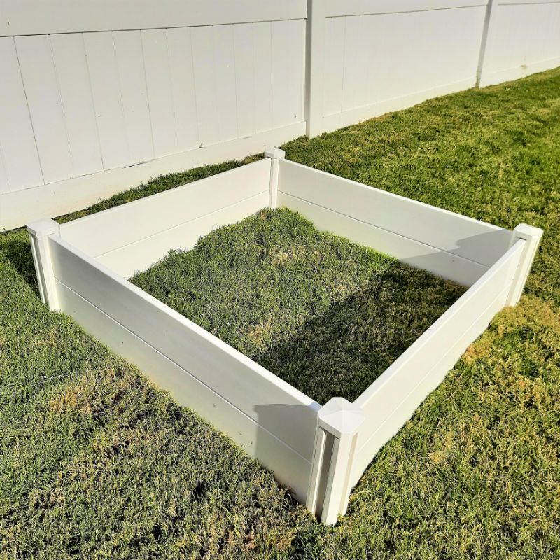 Hamptons Style Large PVC Vinyl Raised Garden Bed | Hamptons Home | Hamptons Home