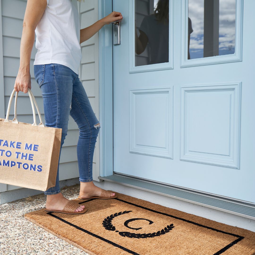 Personalised Initial Coir Doormat | Hamptons Home | Hamptons Home