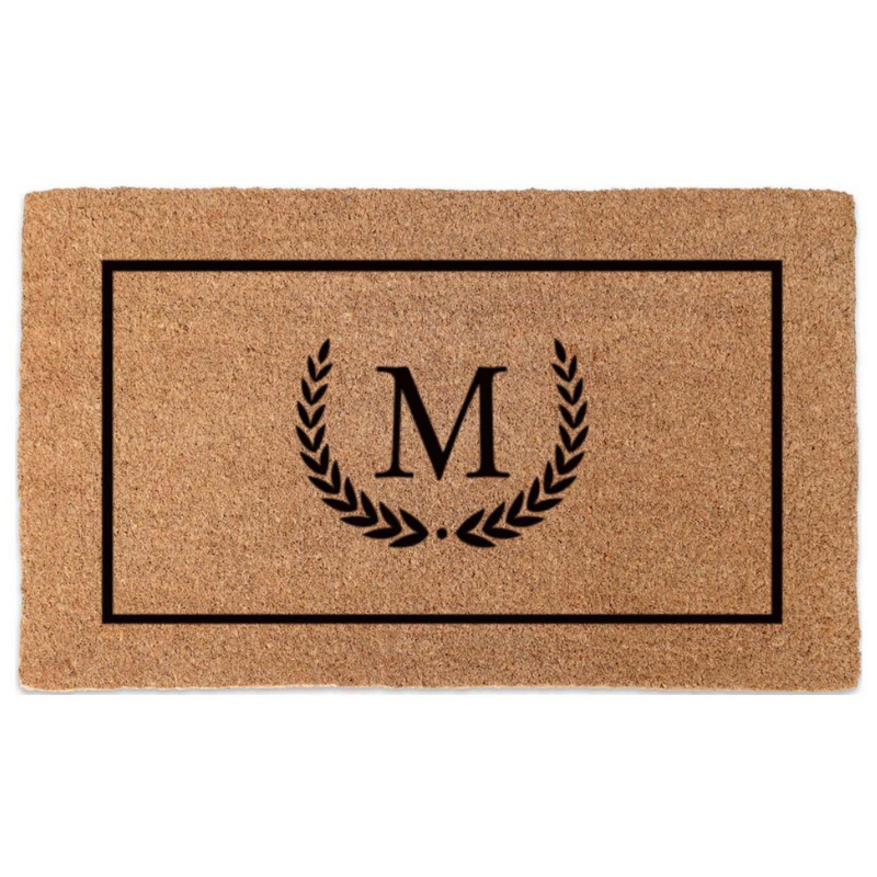 Personalised Initial Coir Doormat | Hamptons Home | Hamptons Home