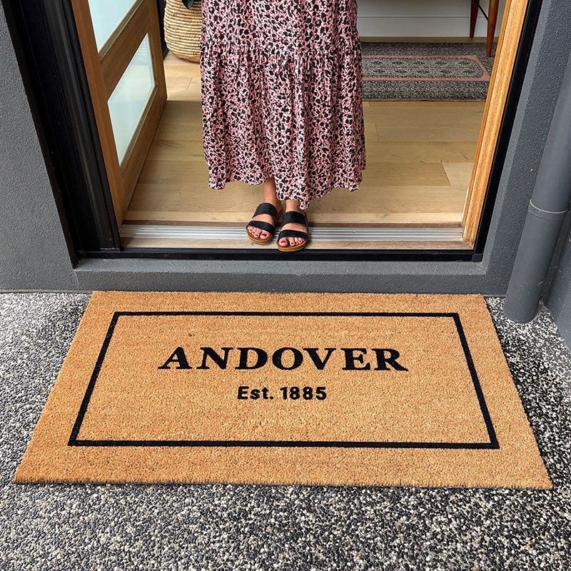 Custom Text and Year Premium Coir Doormat | Hamptons Home | Hamptons Home