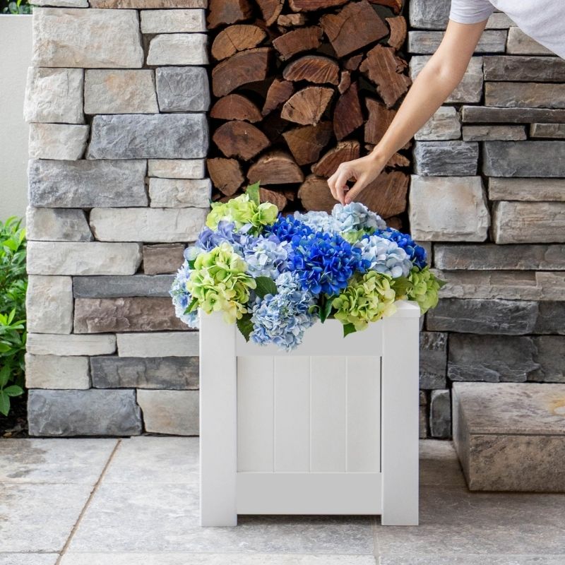 Hamptons Style White PVC Planter Box | Hamptons Home | Hamptons Home