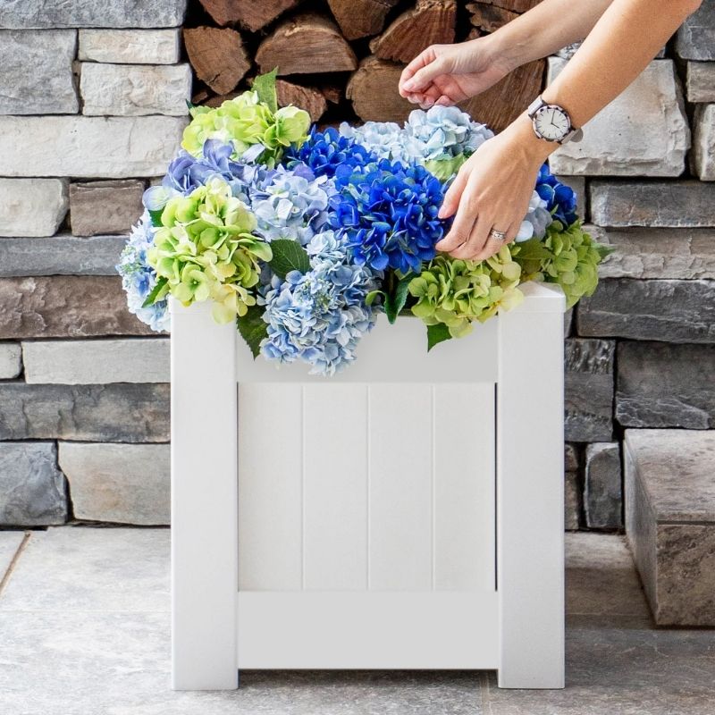 Hamptons Style White PVC Planter Box | Hamptons Home | Hamptons Home