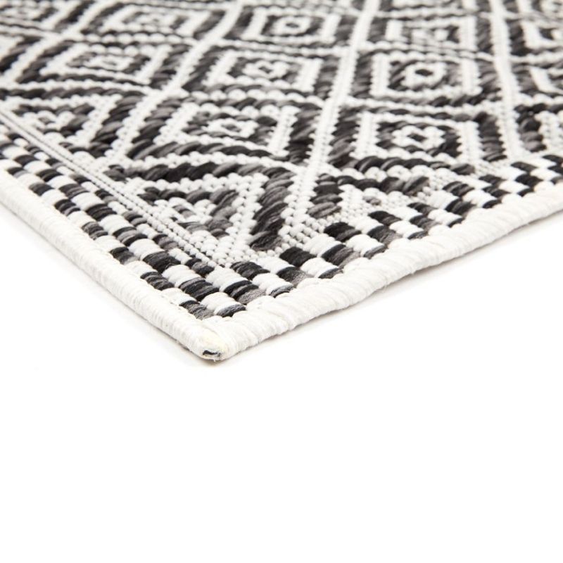 Moti Black And White Indoor Outdoor Rug | Hamptons Home | Hamptons Home