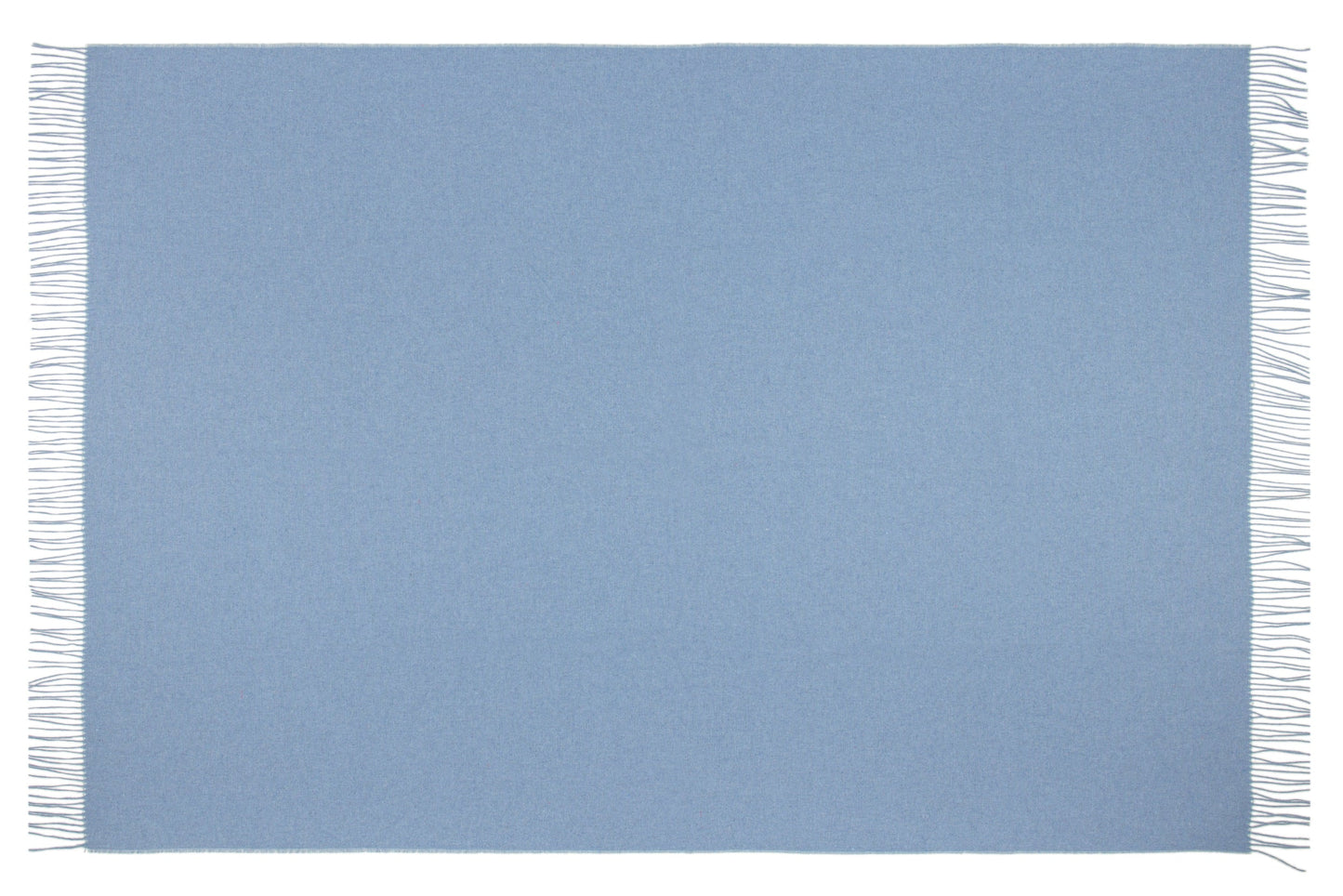 MILLIE Blue Merino Wool Blend Throw Blanket Online | Hamptons Home