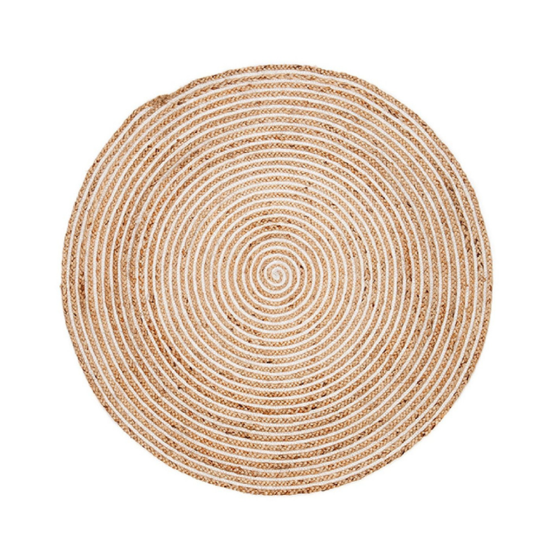 Hamptons Home PLUMERIA Round Jute Rug | Hamptons Home