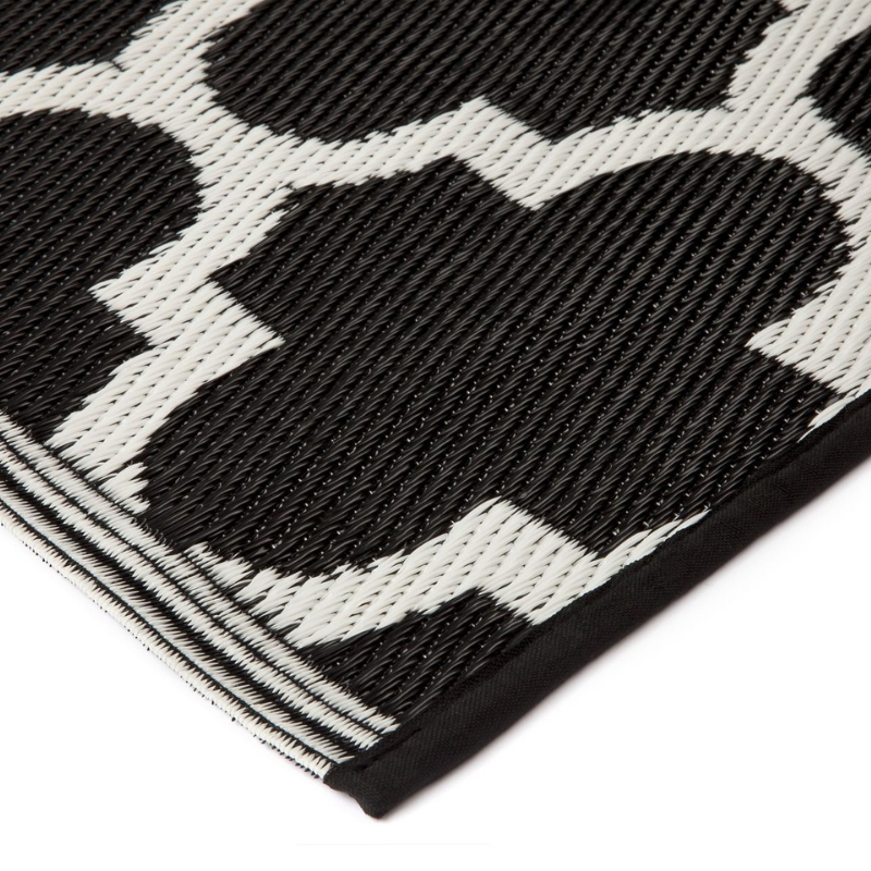 Hamptons Home Tangier Black And White Outdoor Rug | Hamptons Home