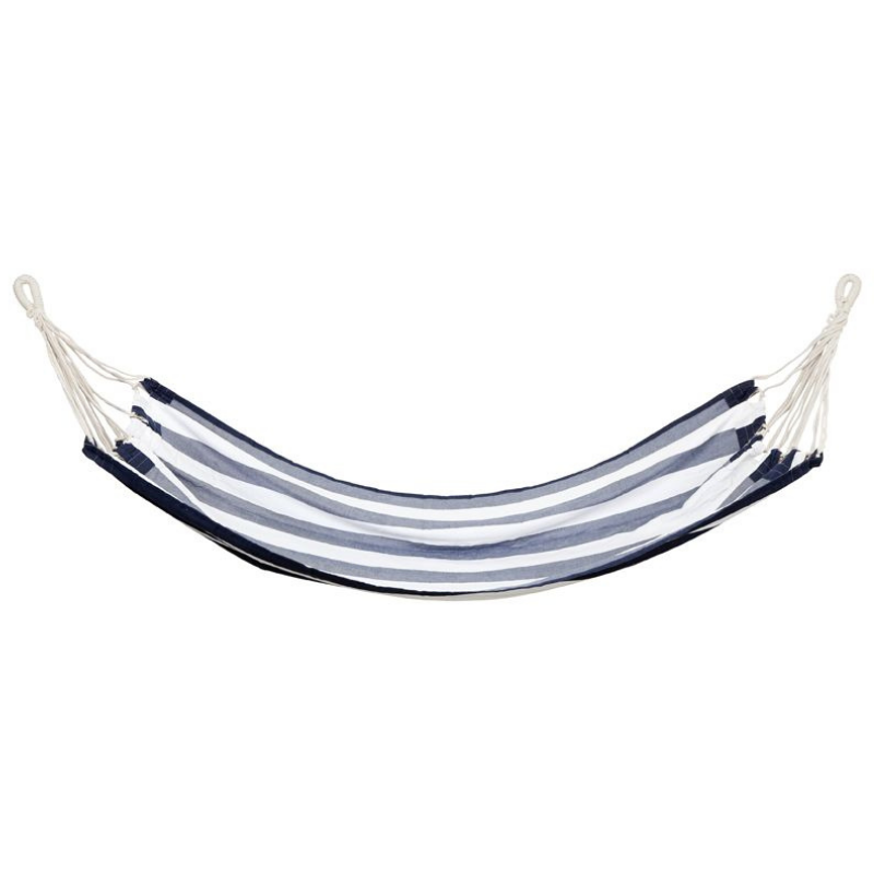 Verano Blue and White Stripes Cotton Hammock | Hamptons Home | Hamptons Home
