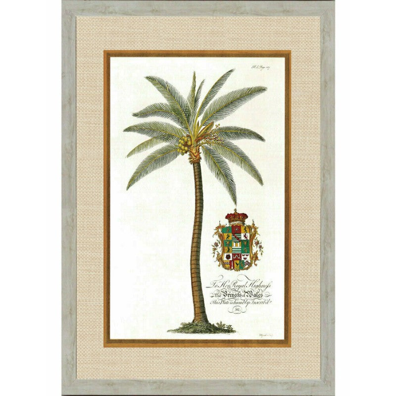 Rattan Cocos Palm Framed Wall Art | Hamptons Home | Hamptons Home