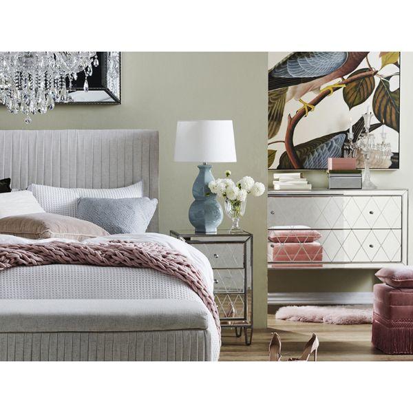 Crushed Duck Egg Blue Erica Table Lamp 68 cm H | Hamptons Home | Hamptons Home