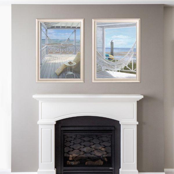 Hammock on Veranda Framed Wall Art | Hamptons Home | Hamptons Home