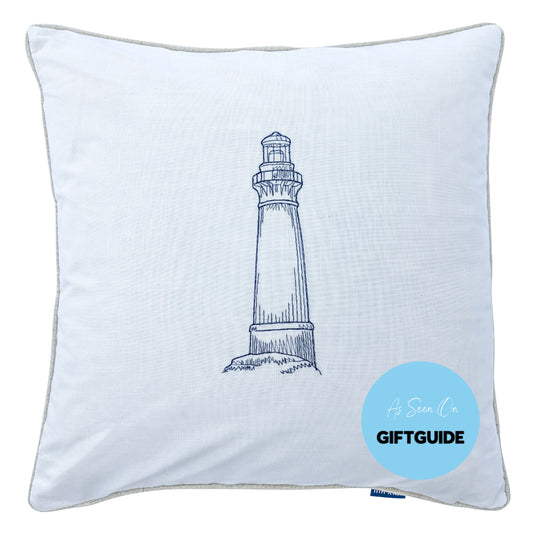 Lighthouse White Kids Cushion Cover | Hamptons Home