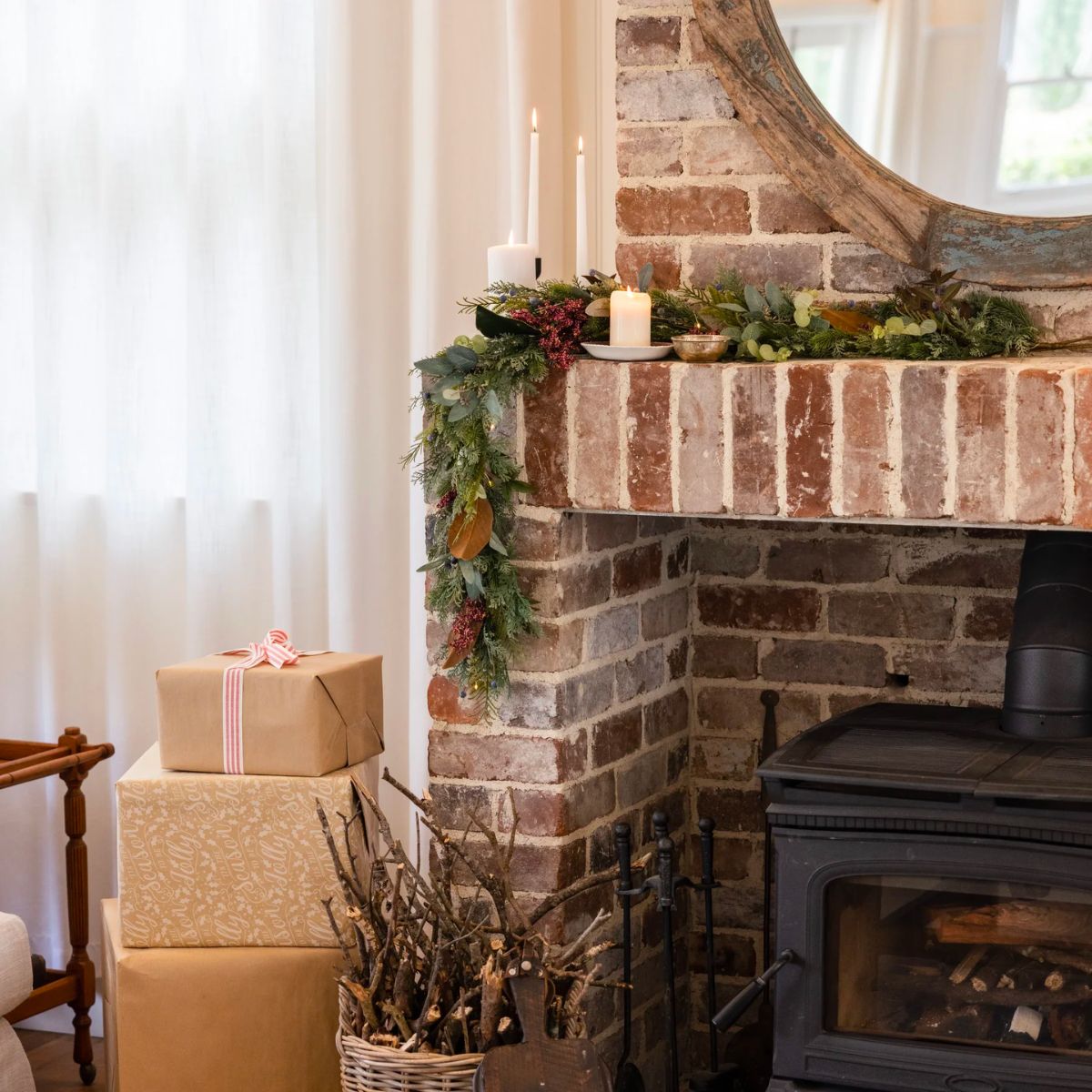 Eucalyptus & Blueberry Christmas Wreath Or Garland | Hamptons Home