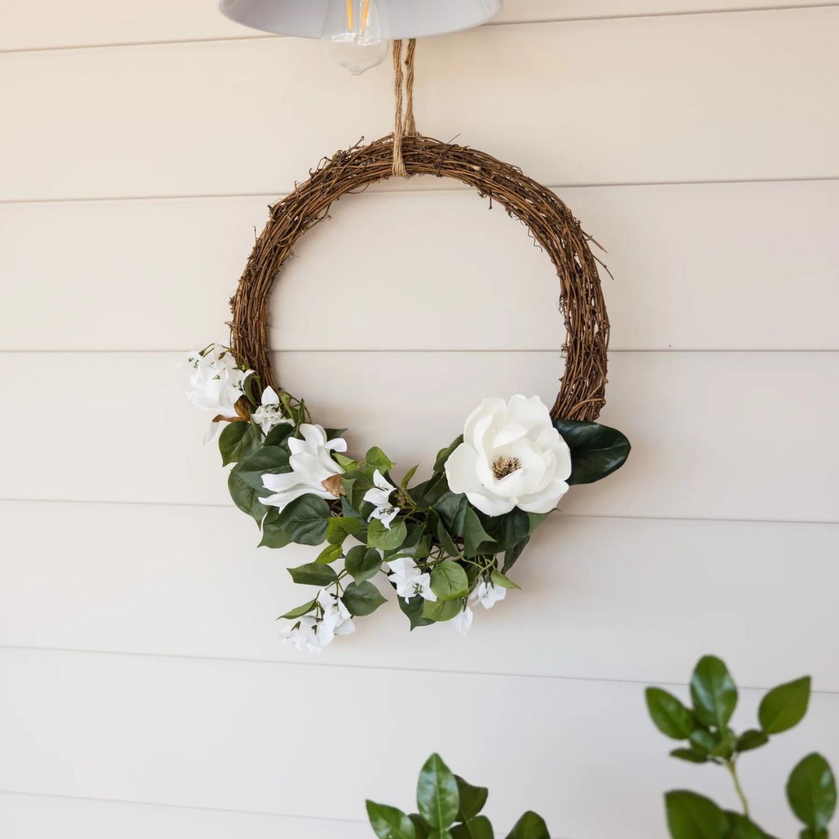 Magnolia Bougainvillea Wreath | Hamptons Home