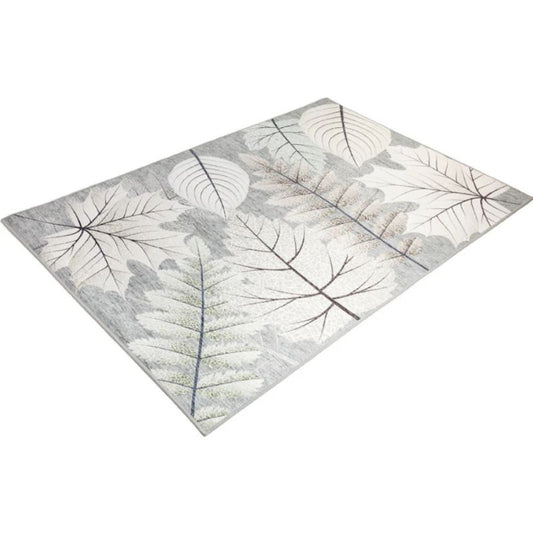 Maples Grey Floral Non Slip Rug | Hamptons Home
