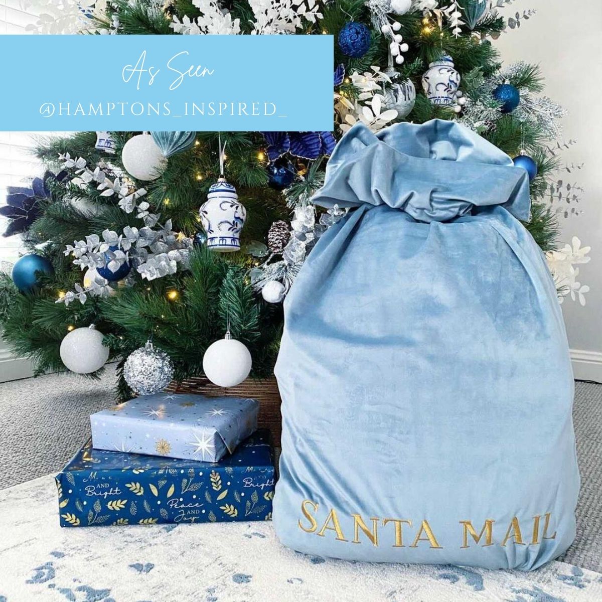 Luxury Christmas Gift Bag, Personalised Christmas Gift Bags