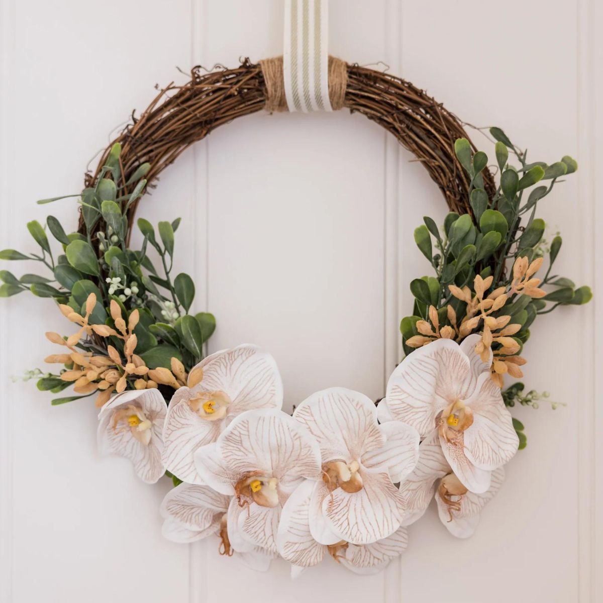 Spring Orchid Wreath | Hamptons Home