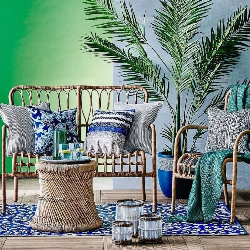 San Juan Blue And White Indoor Outdoor Rug | Hamptons Homr | Hamptons Home